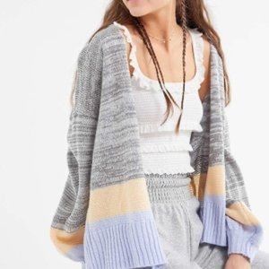 Truly Madly Deeply Bri Oversized Colorblock Cardigan